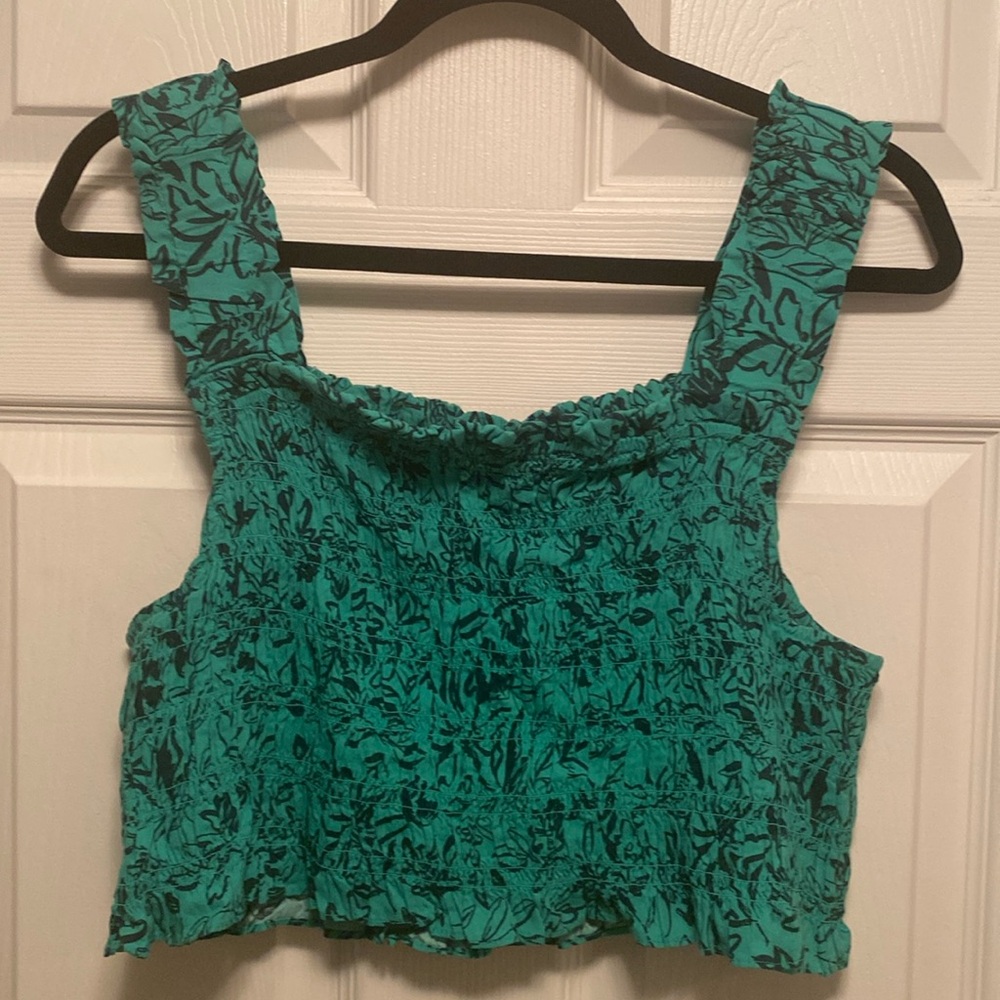 Isabel Maternity Green Floral CropTop…
